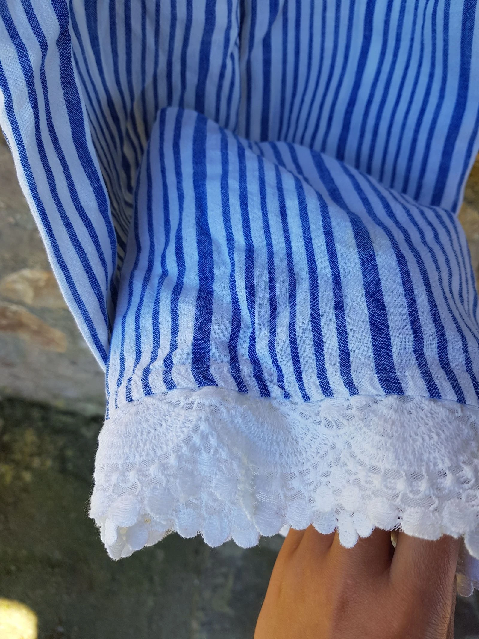Vestido curto de verão listrado tamanho 40 – photo 5